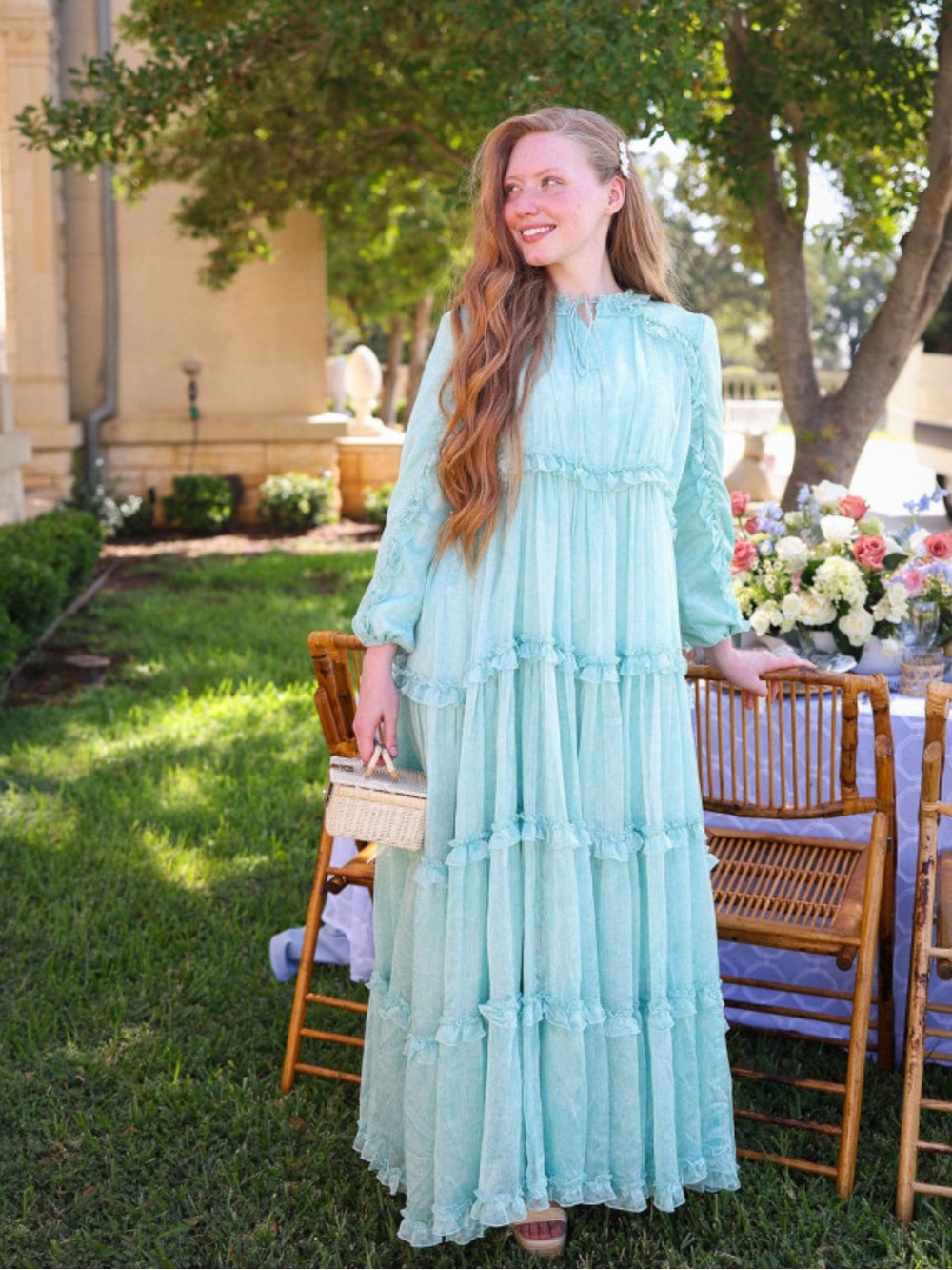 Dainty Jewell’s Tiered Maxi Dress NWT - Picture 3 of 4